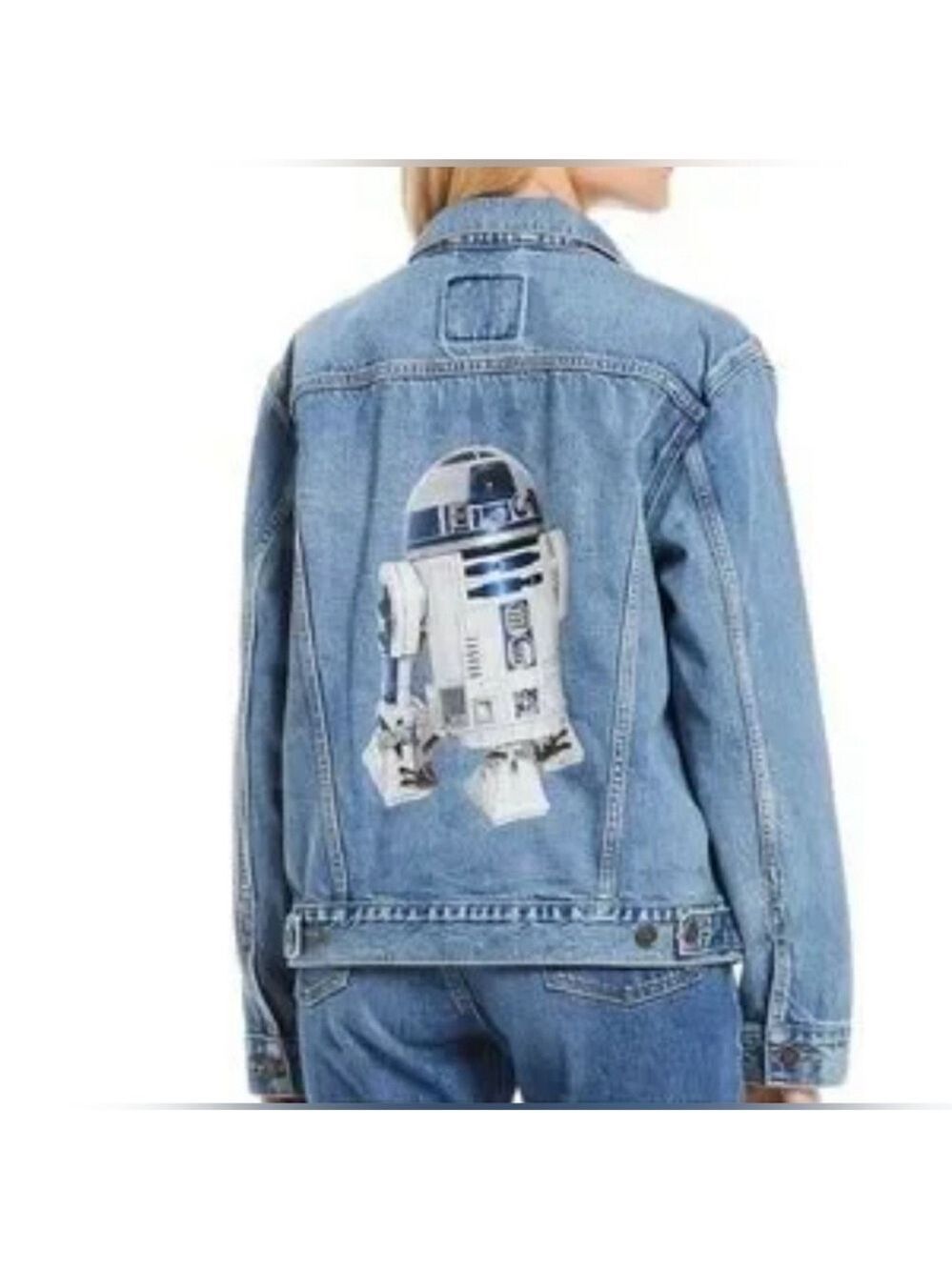 Levi's Limited Edition Star Wars Jean Jacket with R2-D2 Design size Medium